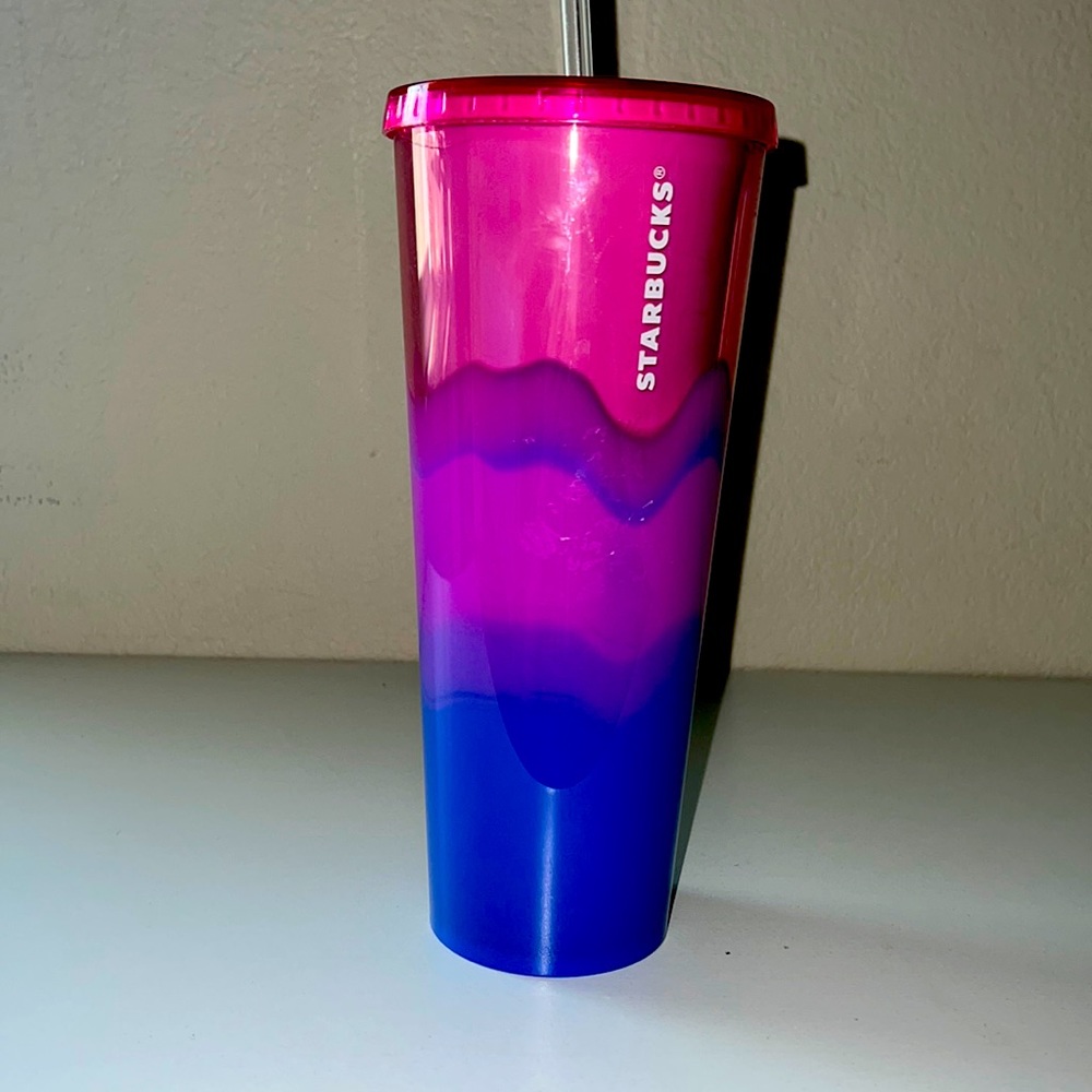 Starbucks Wave Tumbler In Pink & Purple